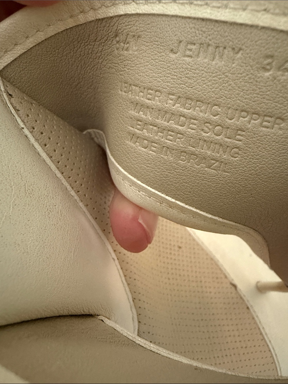 Nurture Leather Jenny Wedge Cut-Out Look Braided Jute Floral Cream Brown 8.5 - Picture 10 of 11